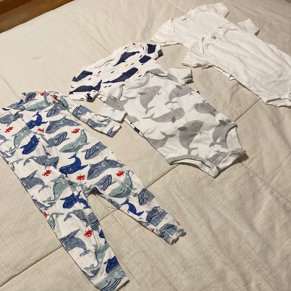 Gerber + Carter’s 18-24 months Under The Sea theme 5 piece set